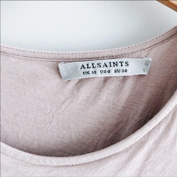 Allsaints Light Pink Gamma Midi Dress - Picture 5 of 6